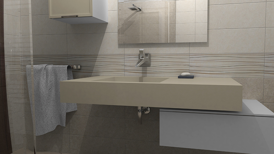 Rendering Bano Beige